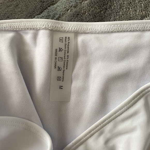 BRAND NEW! 3pc white pom pom bikini set - Picture 5 of 6